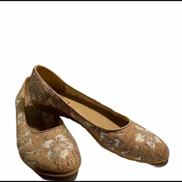 Sesto Meucci Beryl Flower Cork Comfort Flats - Picture 1 of 6